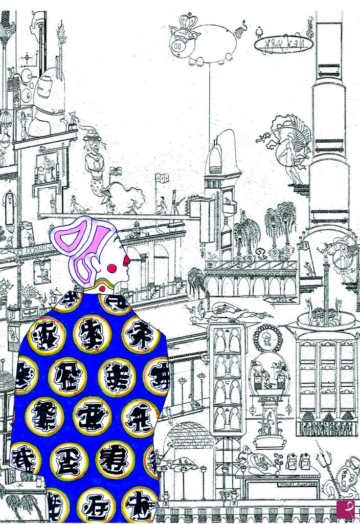 quadri in vendita online - Geisha a New York