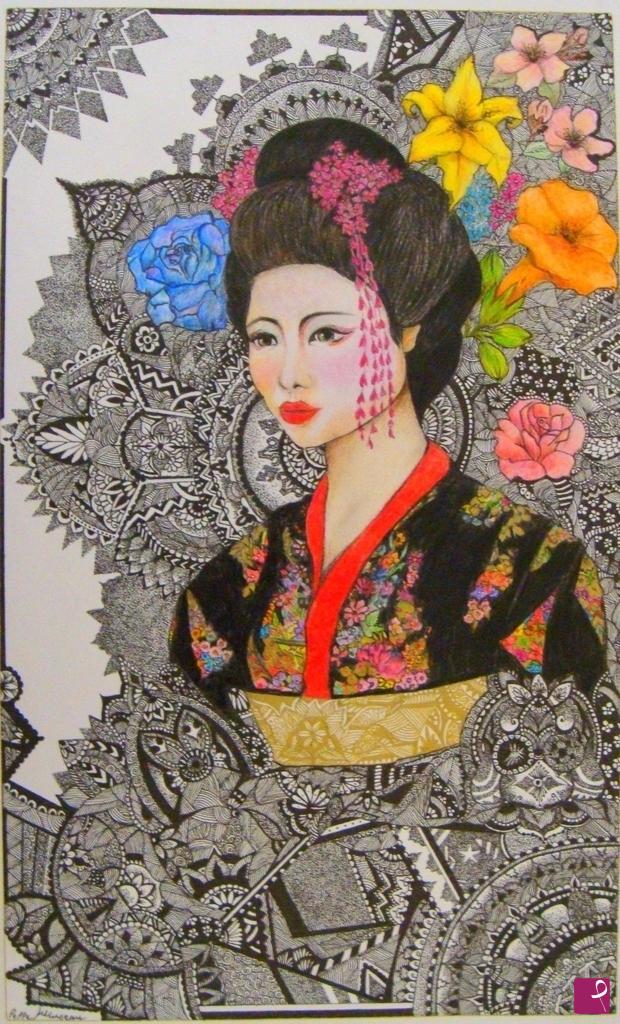 quadri in vendita online - Geisha Mandala