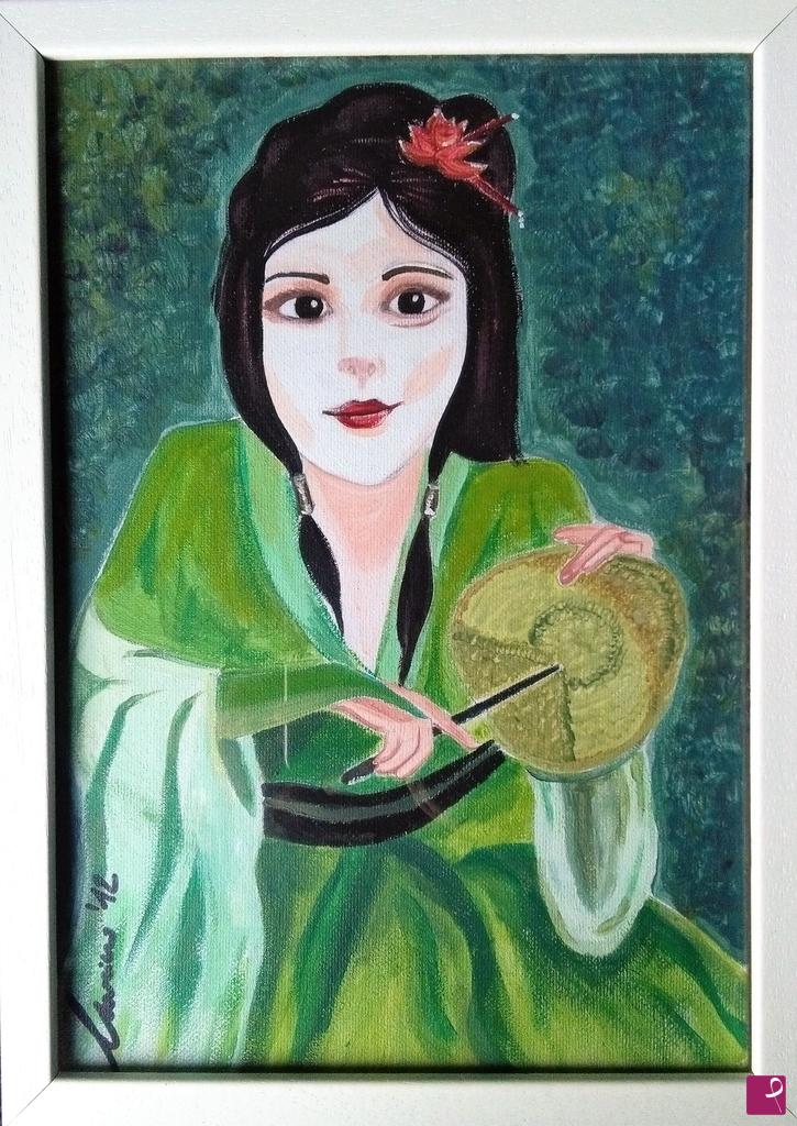 quadri in vendita online - Geisha occidentale