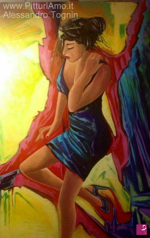 quadri in vendita online - Gemella, olio su tela150x100cm,2014.