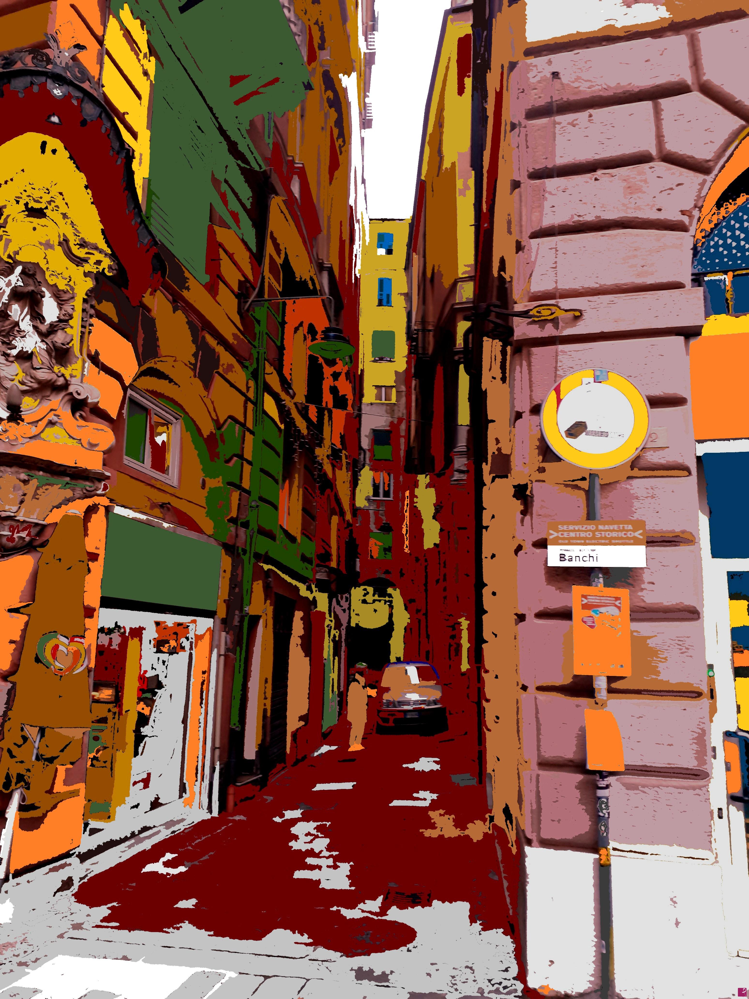 quadri in vendita online - Genova vicoli