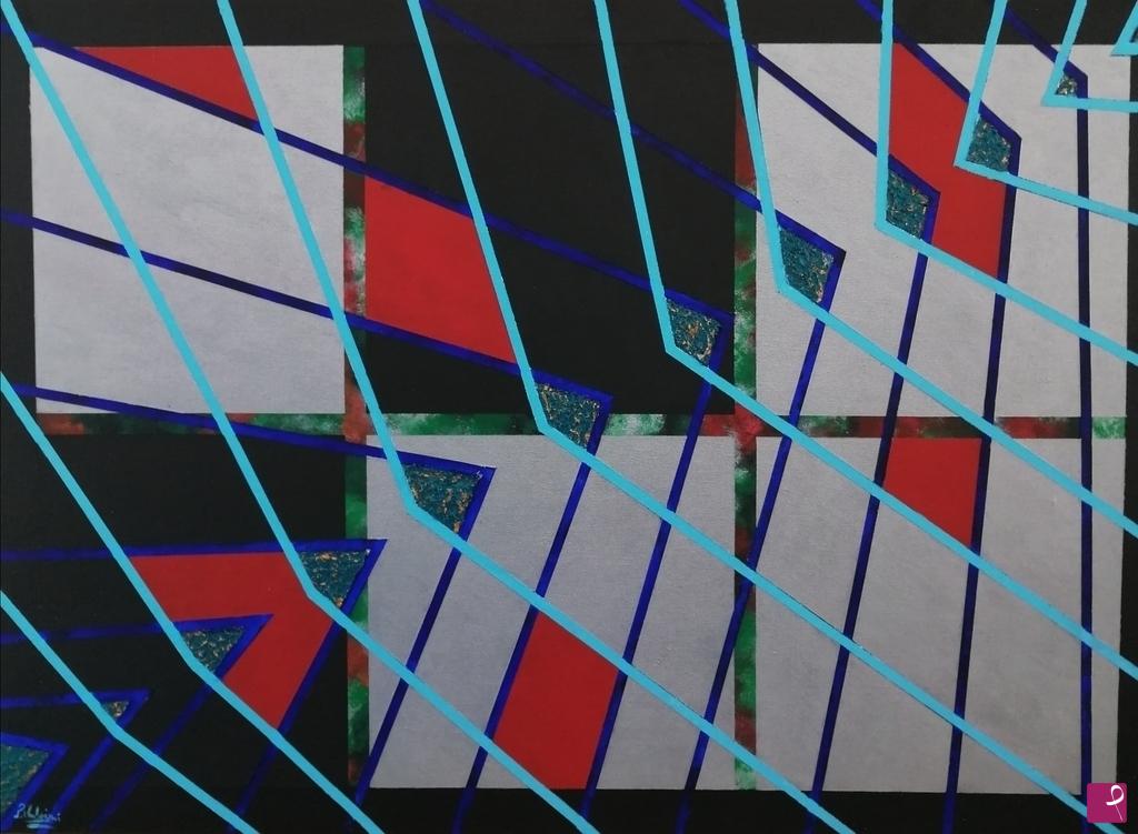 quadri in vendita online - Geometria sovrapposta