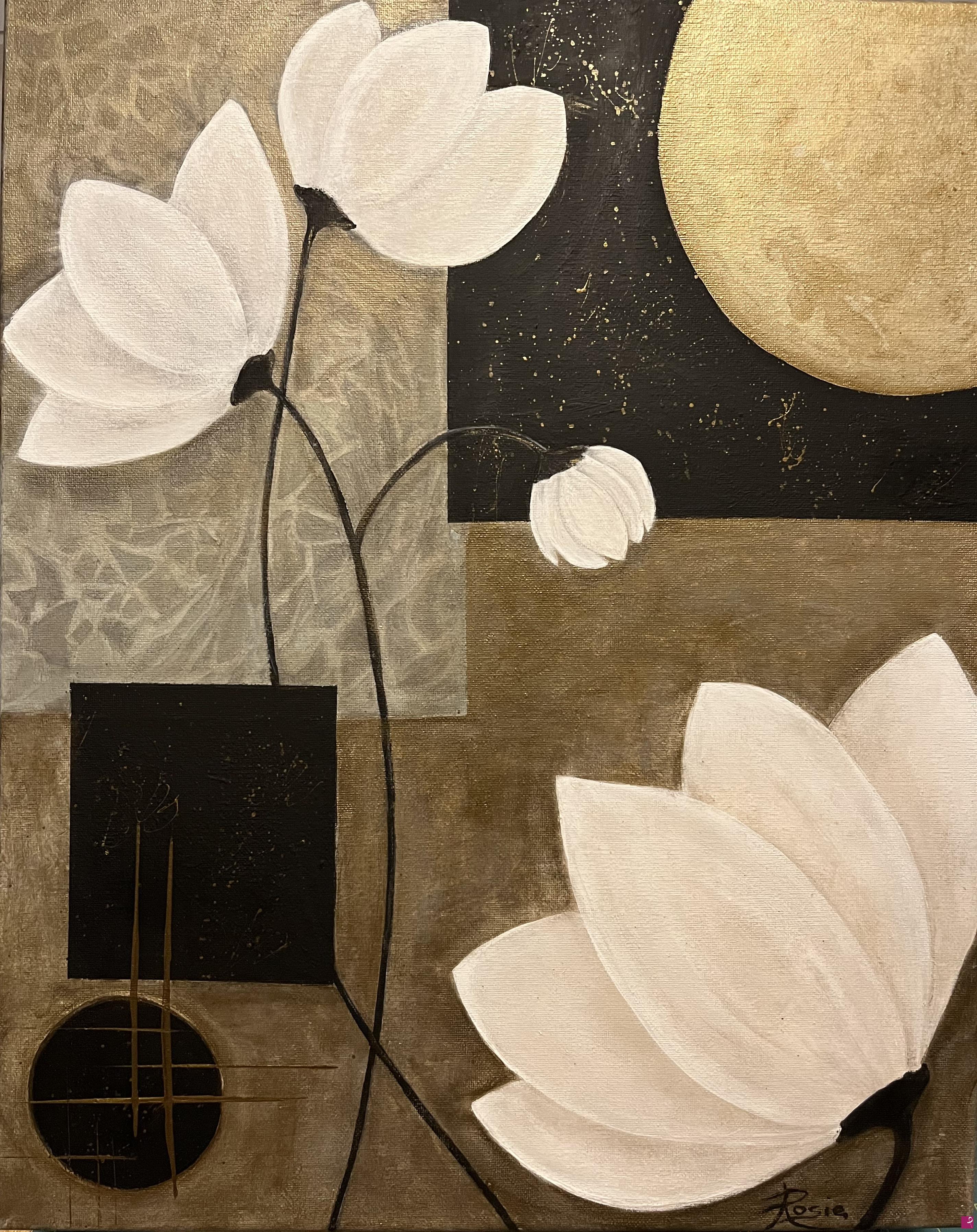 quadri in vendita online - geometrical flowers