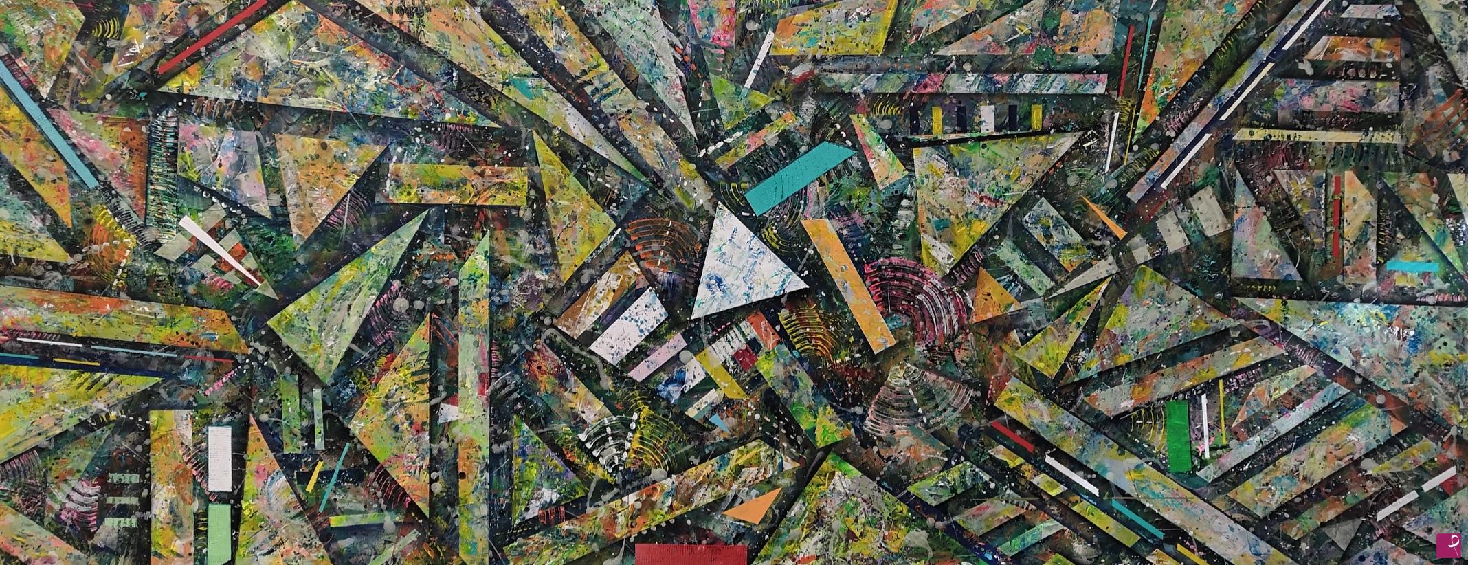 quadri in vendita online - geometrie di colore