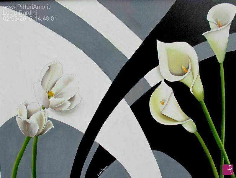 quadri in vendita online - geometrie e fiori
