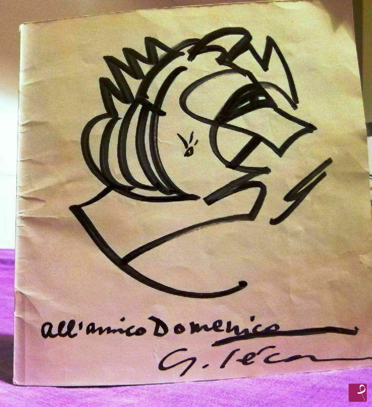 quadri in vendita online - Georges Sècan - maestra d'infanzia caricatura