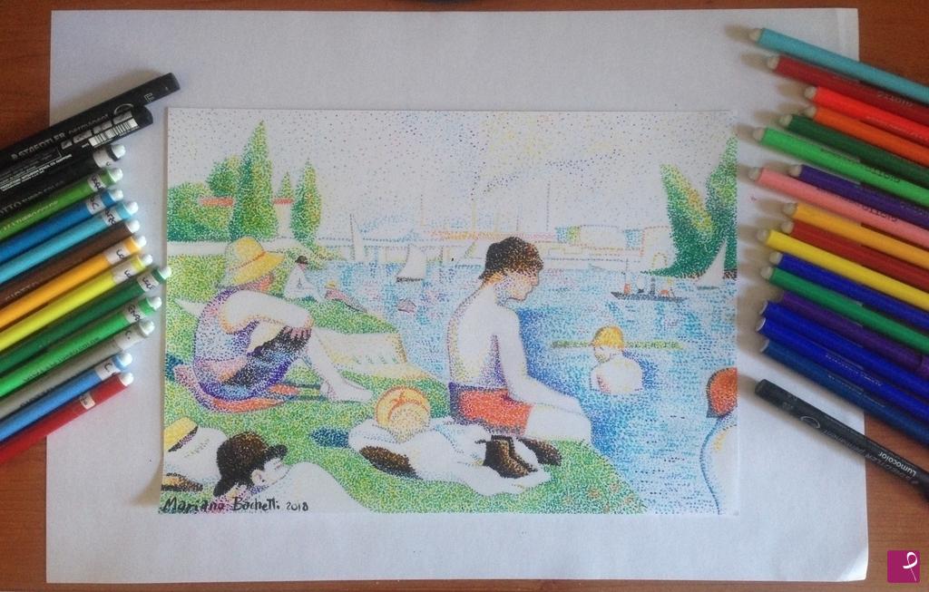 quadri in vendita online - Georges Seurat - Bagnanti ad Asnières - 2018