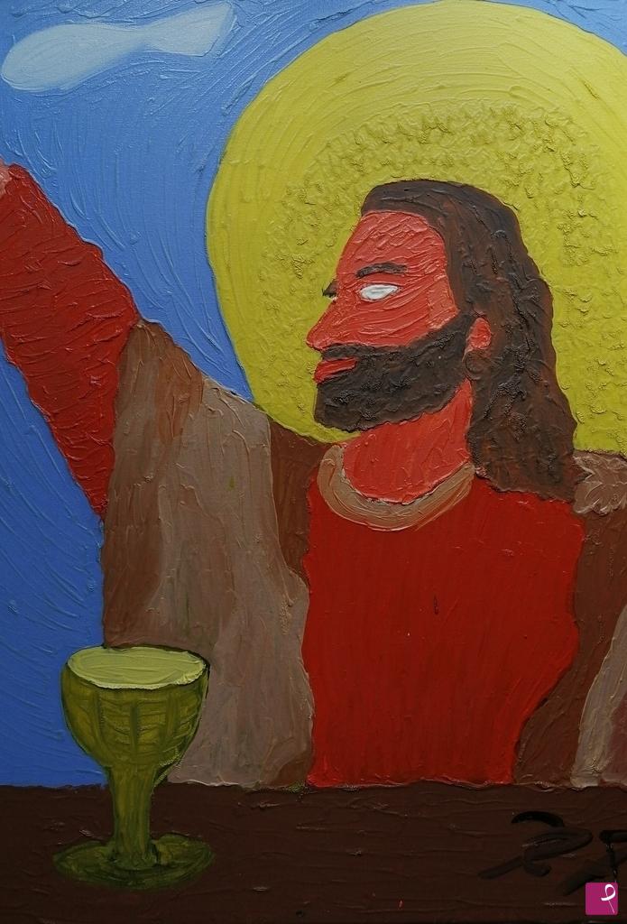 quadri in vendita online - GESU' L'UMANO (50 X 70; OLIO SU TELA)