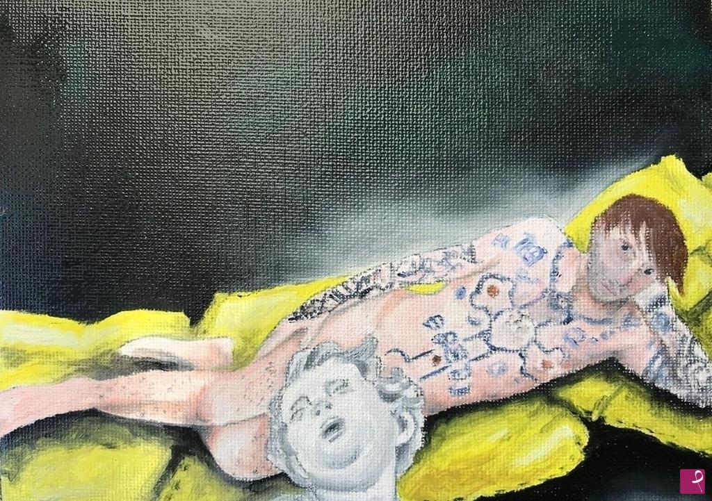 quadri in vendita online - Get naked , self-portrait