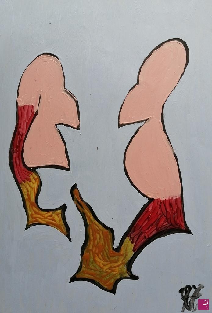 quadri in vendita online - GHIGNI 02 (48 X 33; OLIO SU CARTA)