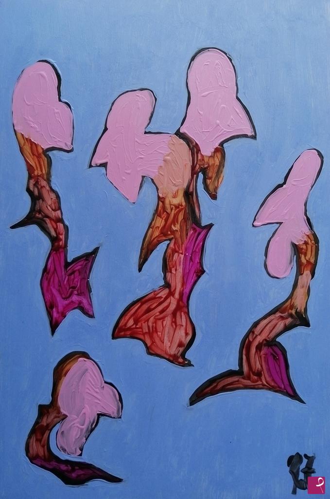 quadri in vendita online - GHIGNI 03 (48 X 33; OLIO SU CARTA)