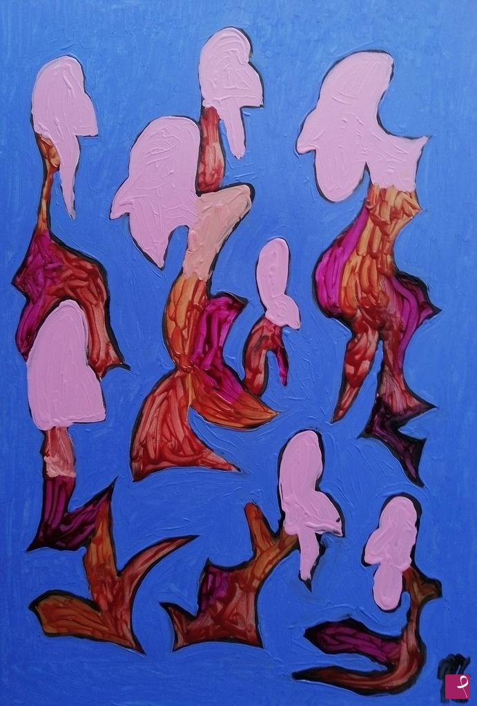 quadri in vendita online - GHIGNI 05 (48 x 33; OLIO SU CARTA)