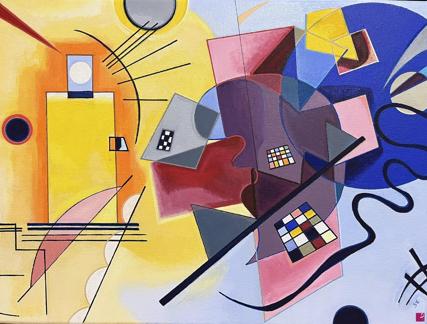 quadri in vendita online - Giallo, Rosso, Blu
