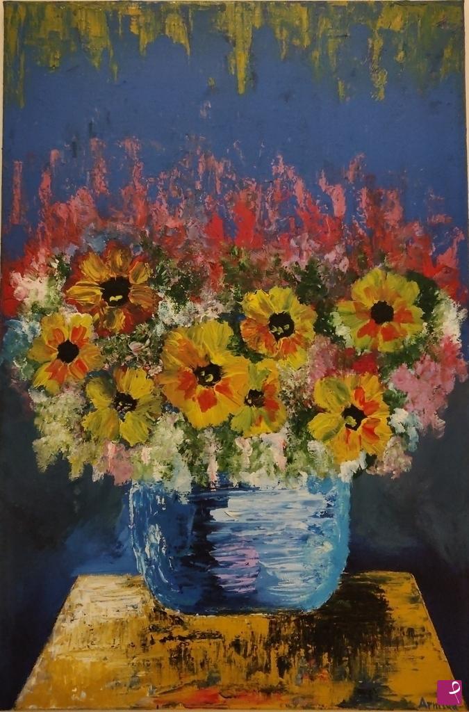 quadri in vendita online - Giallo, rosso e blu 