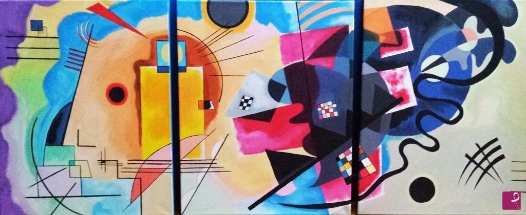quadri in vendita online - Giallo, Rosso e Blu