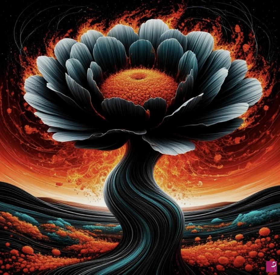 quadri in vendita online - Giant flower