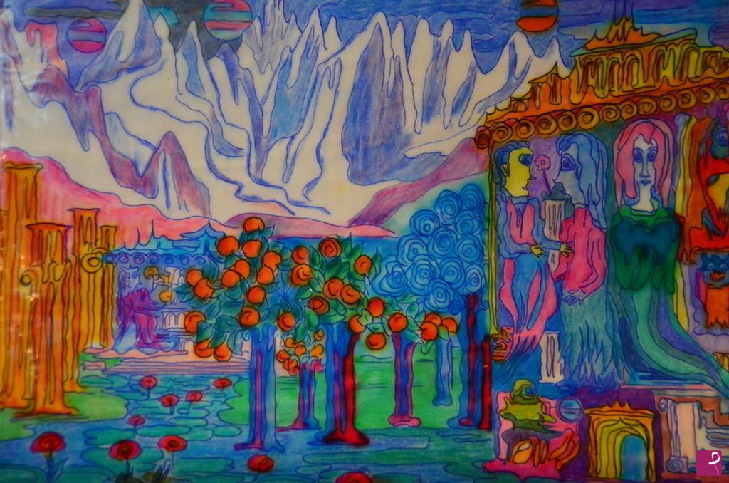 quadri in vendita online - GIARDINI HIMALAYANI COSMICI