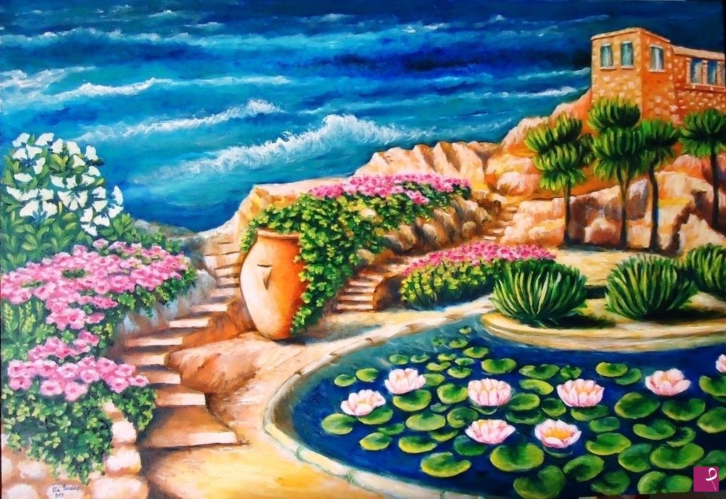 quadri in vendita online - Giardini La Mortella - Ischia