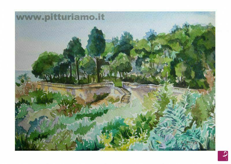 quadri in vendita online - Giardini Pubblici a Gela
