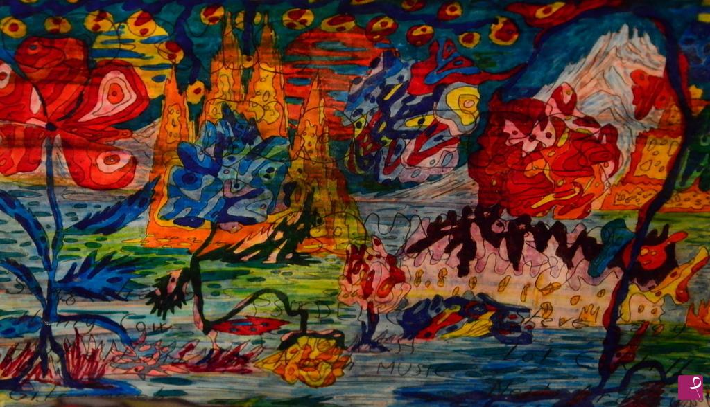 quadri in vendita online - GIARDINO ASTRALE ABNORME VICINO A TEMPLI ANTICHISSIMI PRECOLOMBIANI GALATTICI