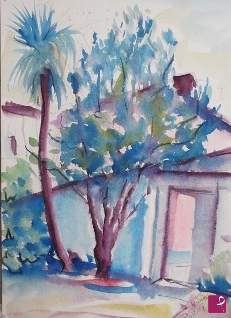 quadri in vendita online - giardino di villa Casalegno