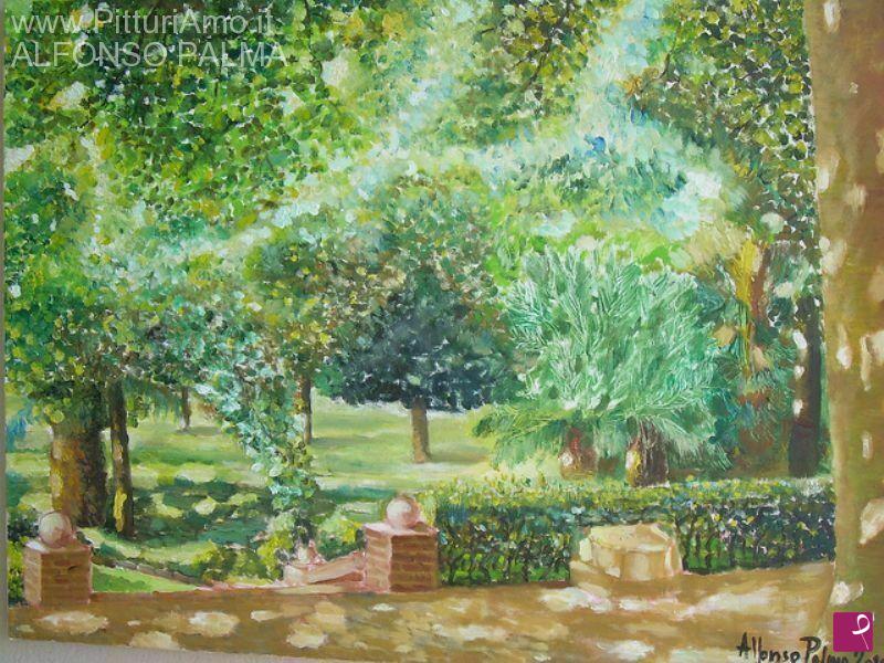 quadri in vendita online - Giardino di VILLA DI MARZO