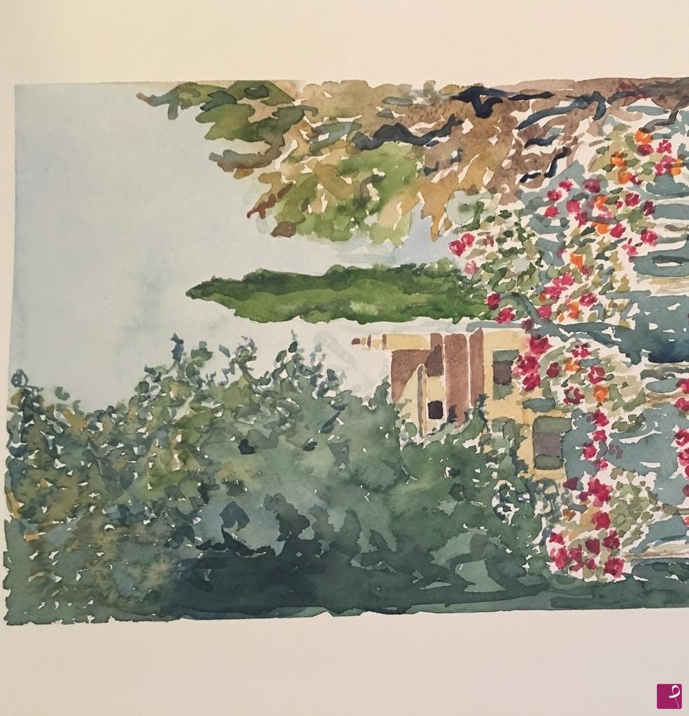 quadri in vendita online - Giardino in fiore