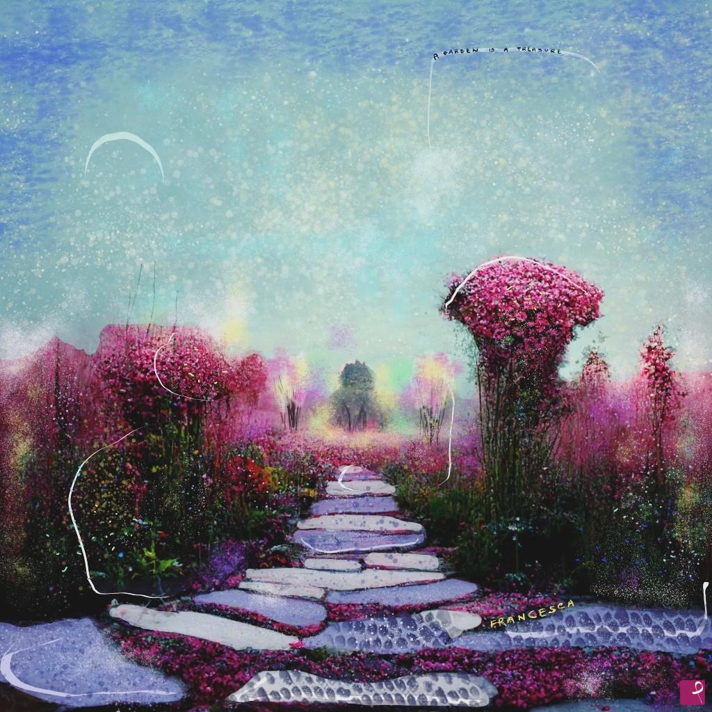 quadri in vendita online - Giardino incantato #1
