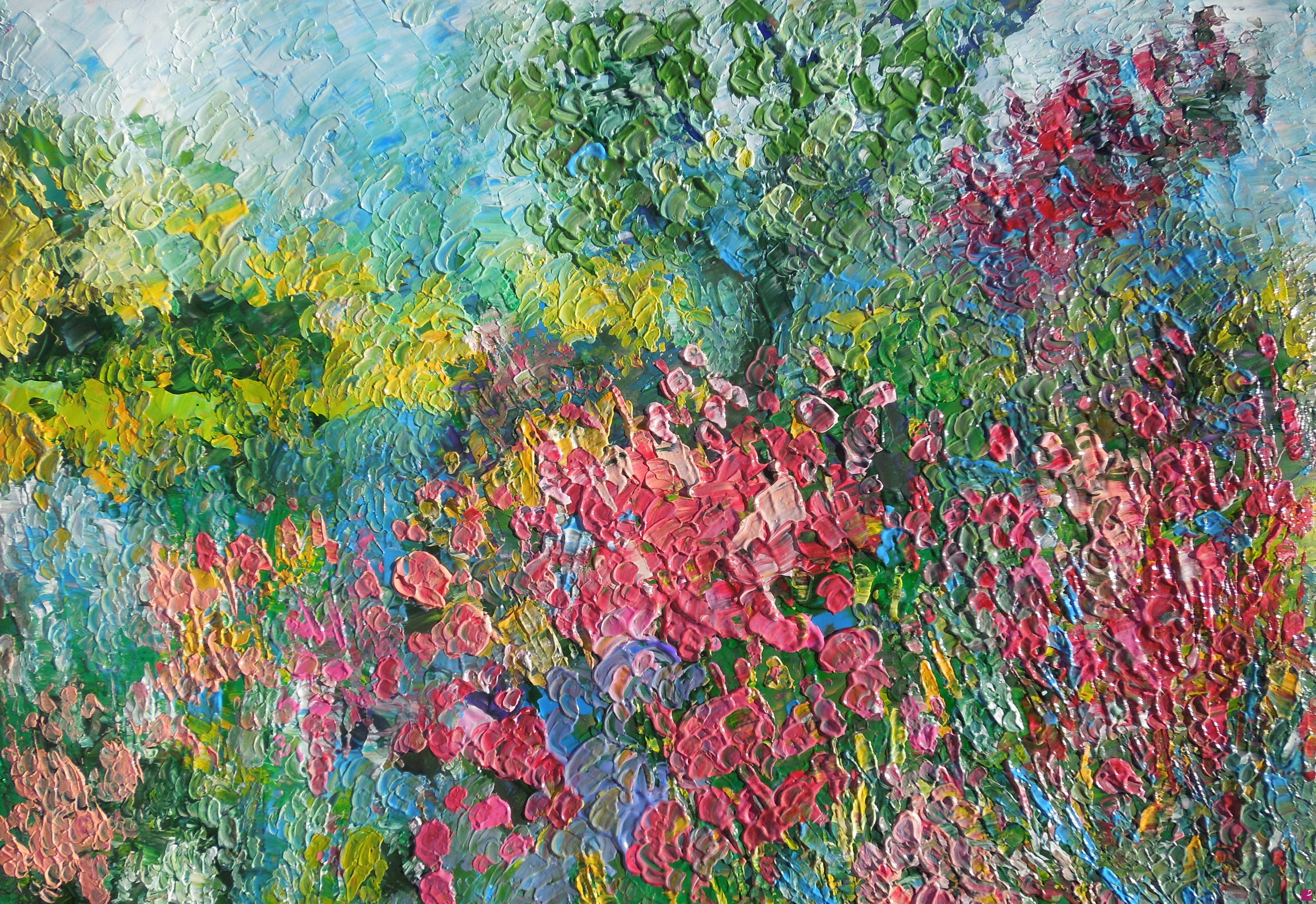 quadri in vendita online - Giardino primaverile - 628