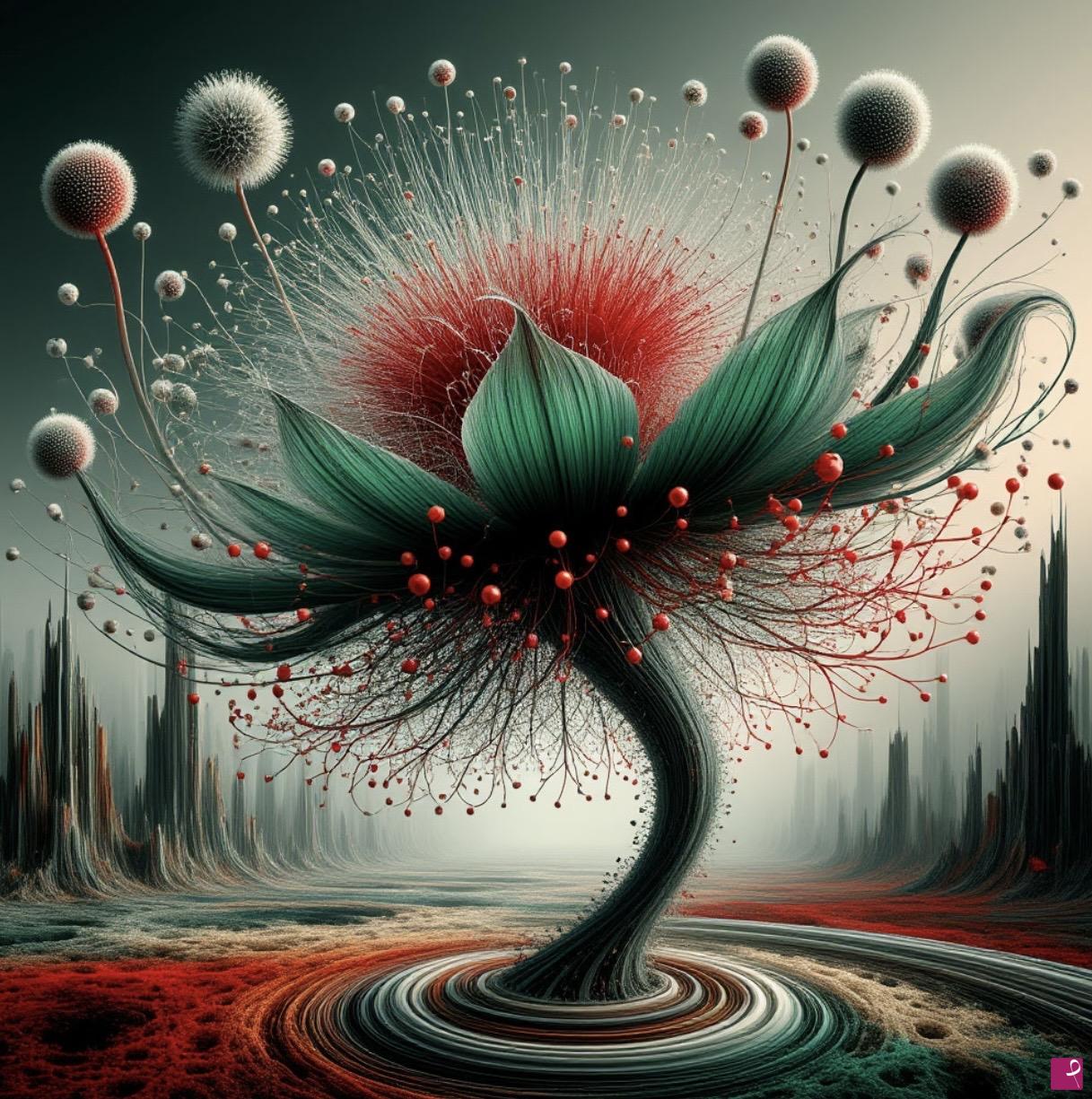 quadri in vendita online - Gigantic Flower