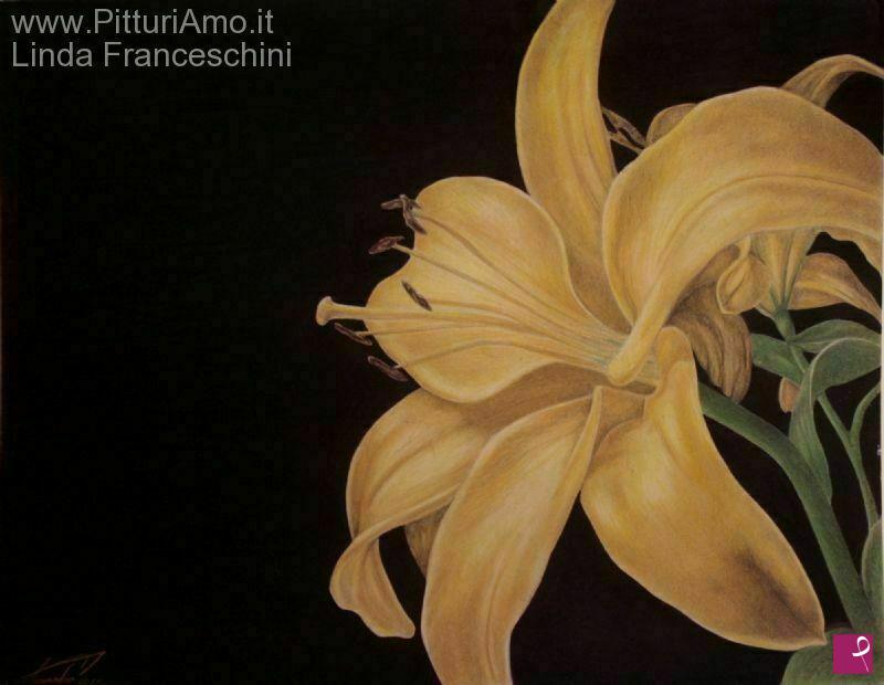 quadri in vendita online - GIGLIO GIALLO