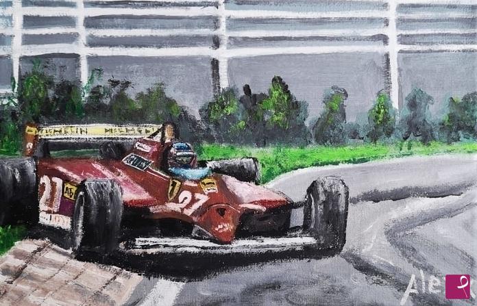 quadri in vendita online - gilles villeneuve