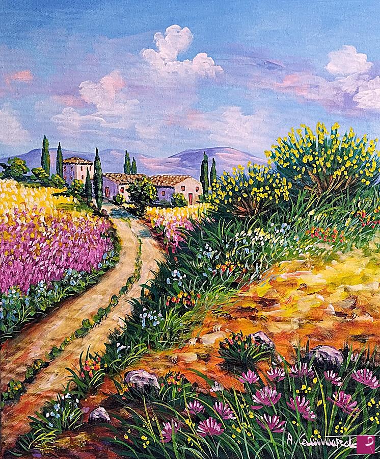quadri in vendita online - Ginestre in toscana - www.paesaggicammarata.it