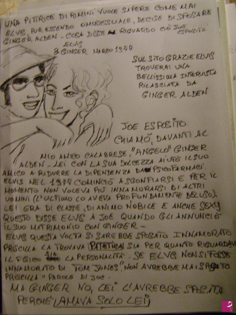 quadri in vendita online - Ginger Vedova Presley (Risposta a una Fan di Elvis)