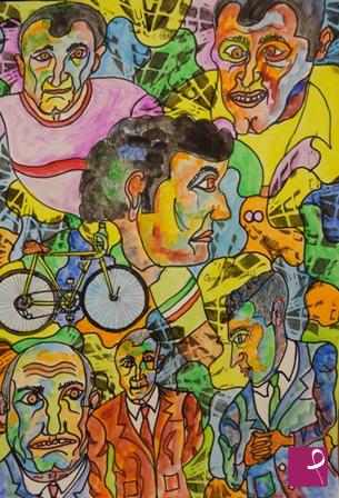 quadri in vendita online - Gino Bartali.