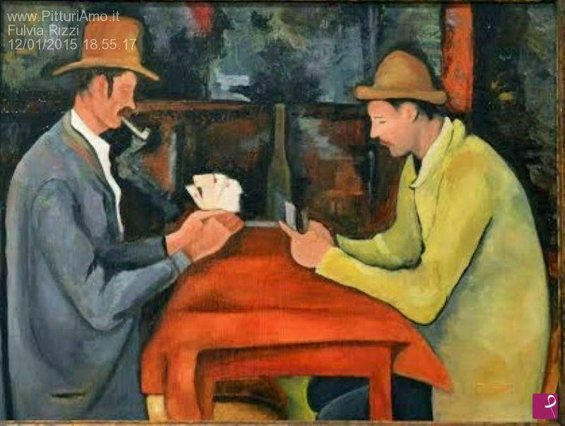 quadri in vendita online - Giocatori di Carte