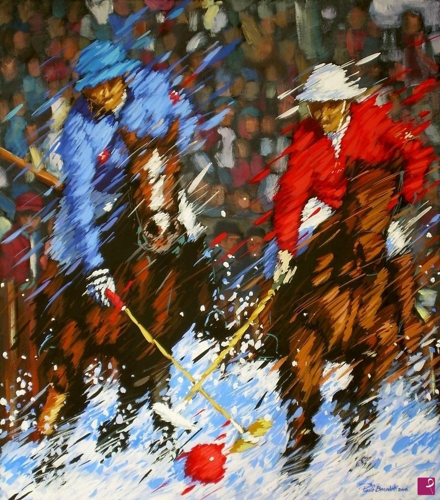 quadri in vendita online - Giocatori di polo