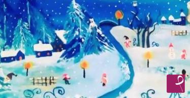 quadri in vendita online - Giochi d' inverno . 
