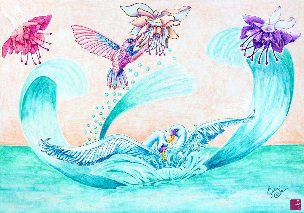 quadri in vendita online - GIOCHI D'ACQUA