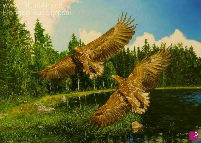 quadri in vendita online - giochi sull'acqua