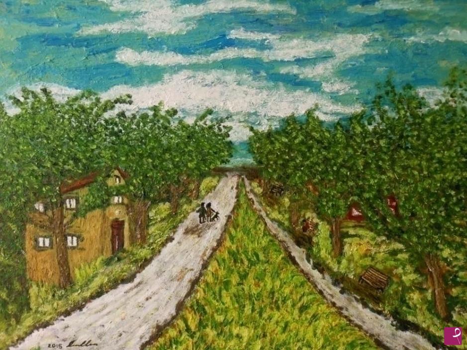 quadri in vendita online - Gioia e tristezza.  Questo quadro non rappresenta certamente una delle mie migliori opere, ma avendoci perso tempo di vita, gli voglio bene comunque. 