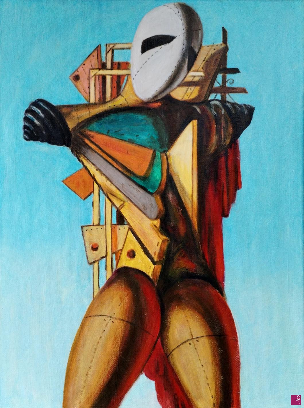 quadri in vendita online - Giorgio de Chirico - Il  Trovatore Seduto