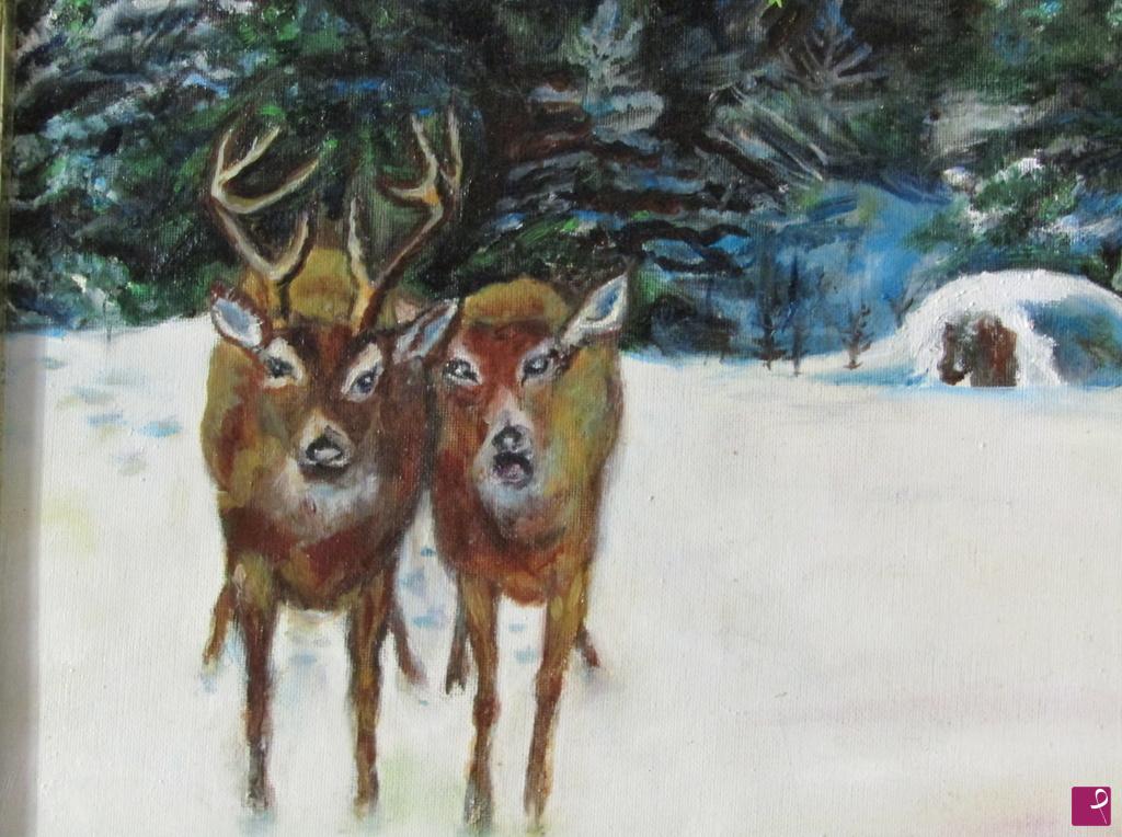 quadri in vendita online - giorni d'Inverno in Trentino