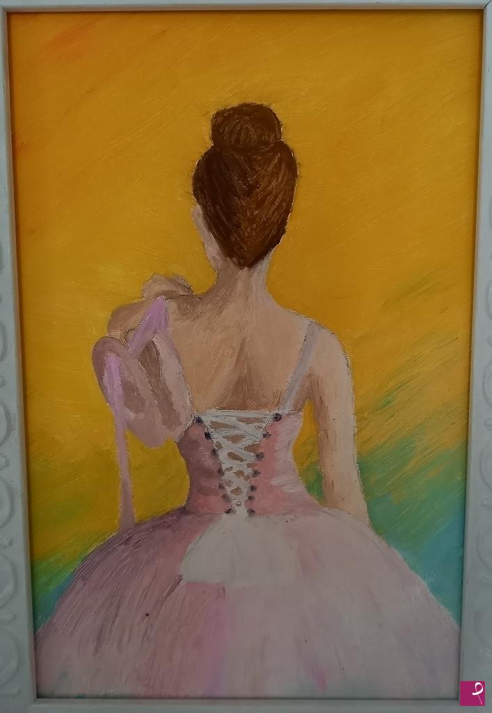 quadri in vendita online - giovane ballerina