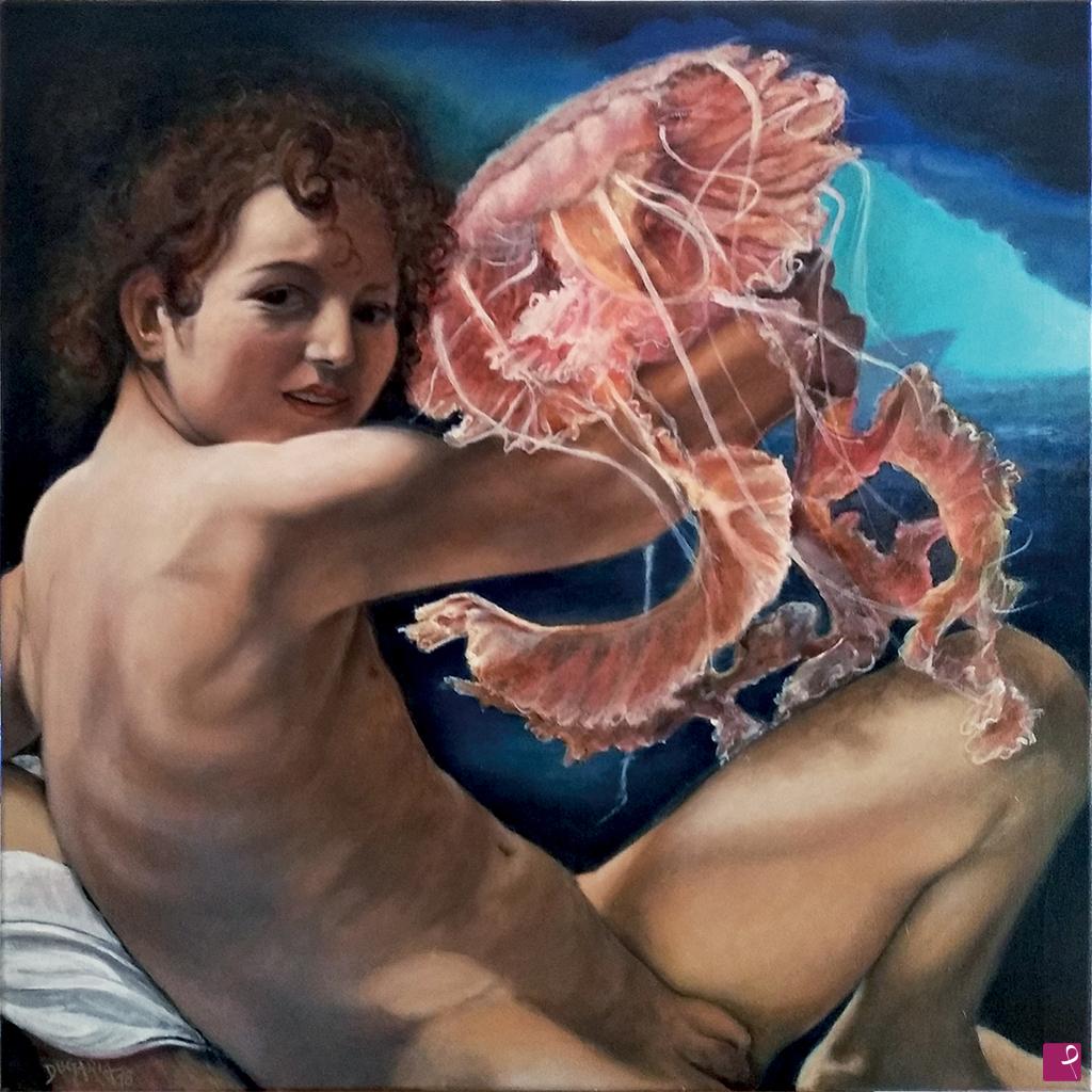 quadri in vendita online - GIOVANE CON MEDUSA