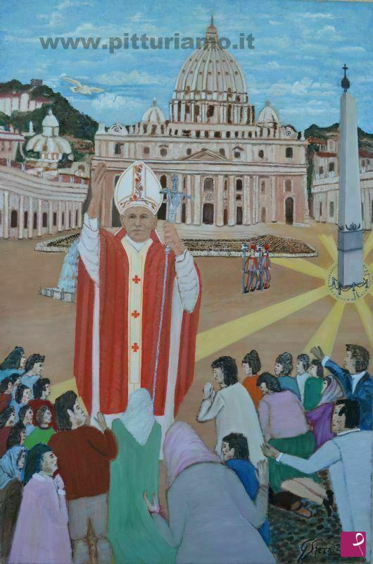 quadri in vendita online - Giovanni Paolo II Beato