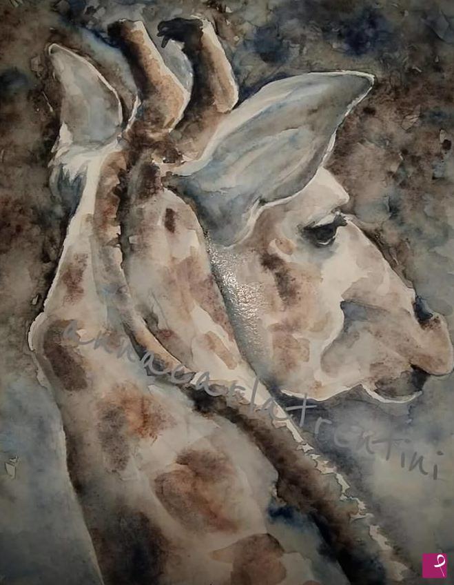 quadri in vendita online - "giraffa"