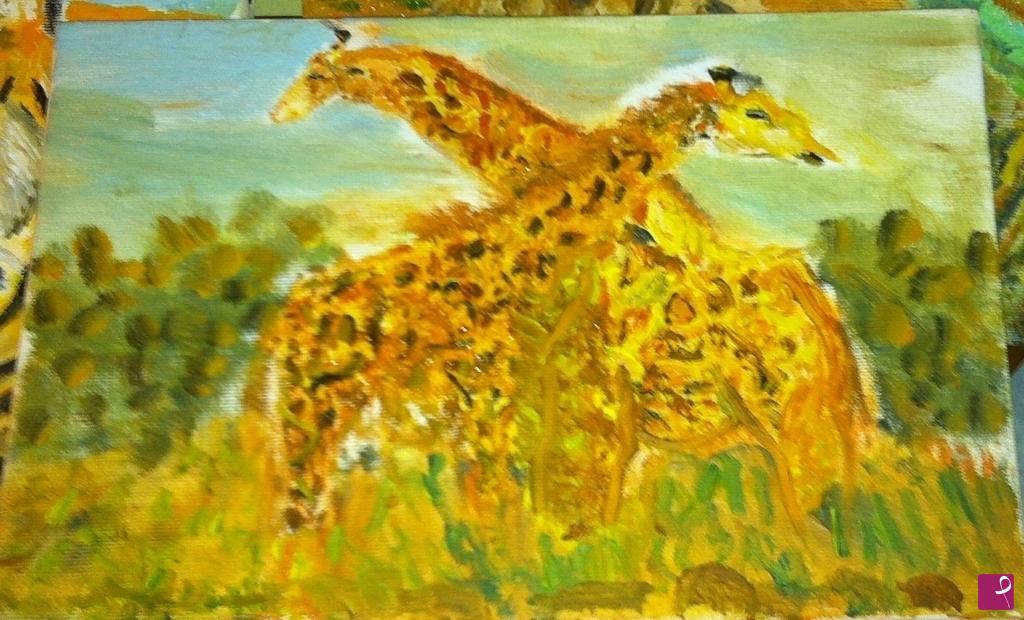 quadri in vendita online - giraffe 