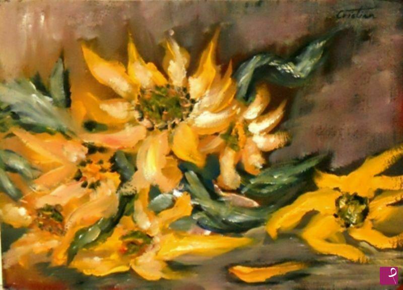 quadri in vendita online - Girasole