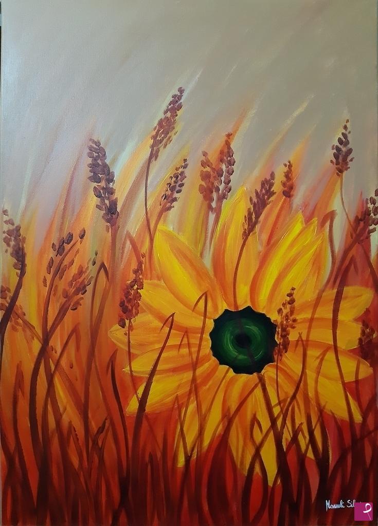 quadri in vendita online - GIRASOLE